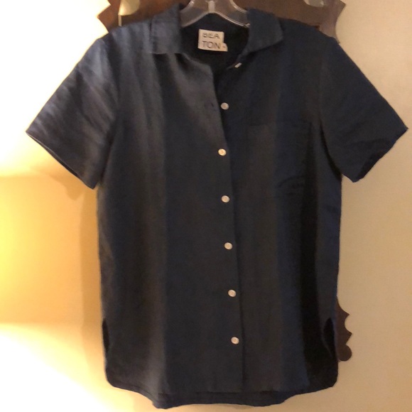 Beaton Linen short sleeve button downs - Picture 4 of 7